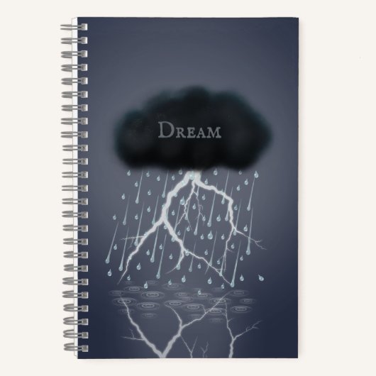 Carnet Rainstorm in Surreal Dream World Personnalisé (Recto)