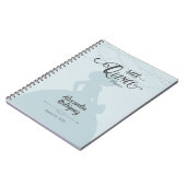 Carnet Rainy Day Blue Charro Silhouette Quinceanera (Côté gauche)