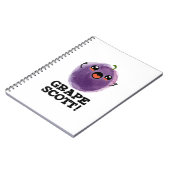 Carnet Raisin Scott Fruit Drôle Raisin Jeu de mots (Côté gauche)