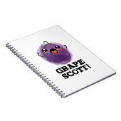 Carnet Raisin Scott Fruit Drôle Raisin Pun  (Côté Droit)