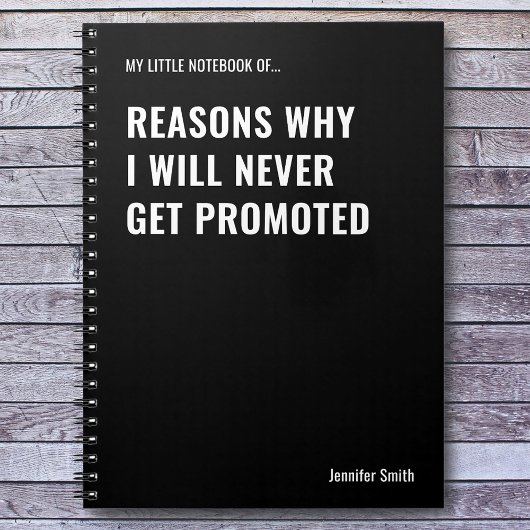 Carnet Raisons pour lesquelles je ne citerai jamais drôle