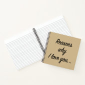 Carnet Raisons pour lesquelles je t'aime (Intérieur)