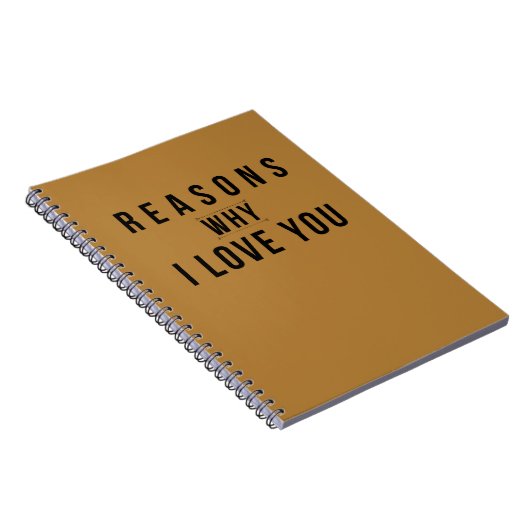 Carnet Raisons pour lesquelles je vous aime (Côté Droit)