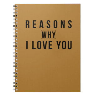 Carnet Raisons pour lesquelles je vous aime