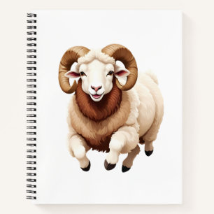 Carnet Ram Joyeux Joueur Fun Jumping Dans L'Air Joyeux