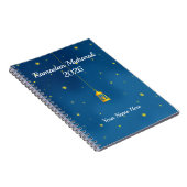 Carnet Ramadan Céleste Or Marine (Côté Droit)