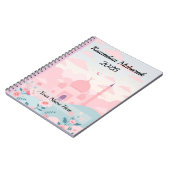 Carnet Ramadan Rose Pâle Mignon (Côté gauche)
