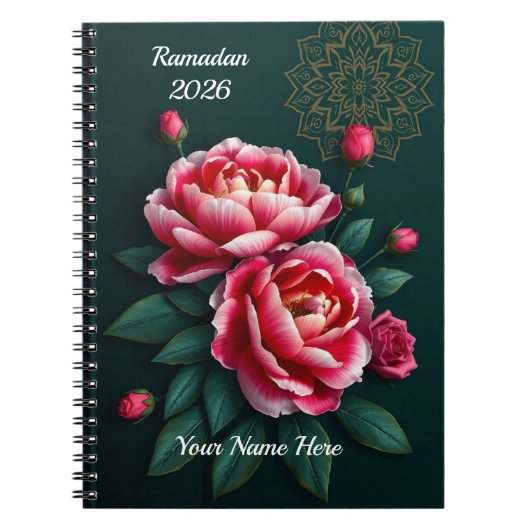 Carnet Ramadan Vert Émeraude (Devant)