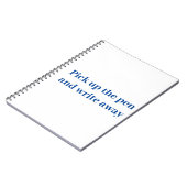 Carnet Ramassez le stylo et écrivez (Côté gauche)