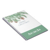 Carnet rameaux avec cônes, Noël, cônes de Noël (Côté Droit)