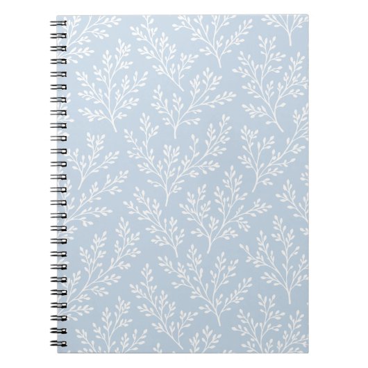 Carnet Rameaux de forêt neutres - Bleu poussiéreux (Devant)