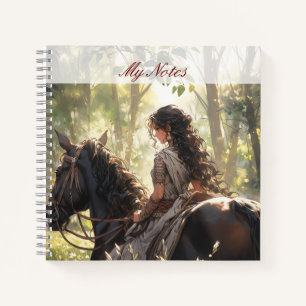 Carnet Randonnée à cheval dans les bois