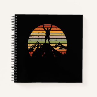 Carnet Randonnée montagneuse Voyage Rétro Randonneur Alpi