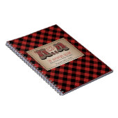 Carnet Randonnées d'aventure Bottes Plaid Baby shower liv (Côté Droit)
