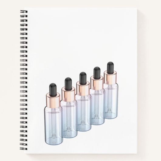 Carnet Rangée de bouteilles en verre (Devant)