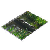 Carnet Rangée de tortues photo de nature verte (Côté gauche)