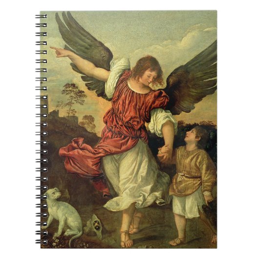 Carnet Raphael et Tobias, 1507-8 (huile sur le panneau) (Devant)