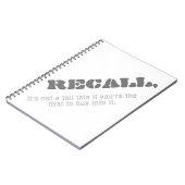 Carnet Rappelez-vous, ce n'est pas une grande histoire si (Côté gauche)