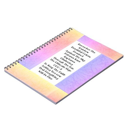 Carnet Rappelez-Vous L'Arc En Ciel (Côté gauche)