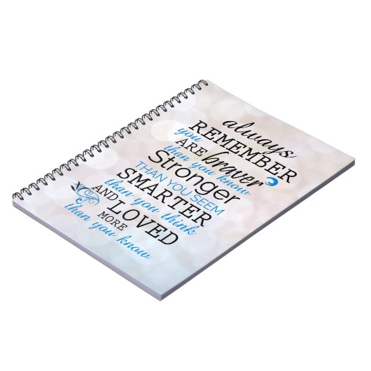 Carnet Rappelez-vous toujours que vous êtes courageux (Côté gauche)