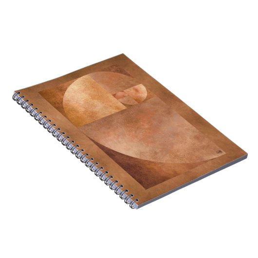 Carnet Rapport d'or, spirale de Fibonacci (Côté Droit)