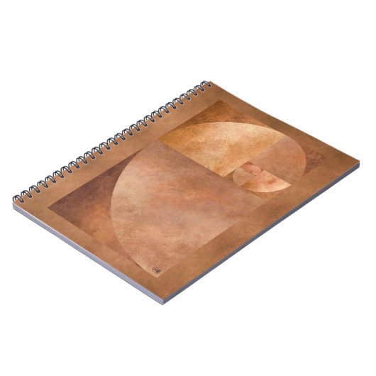 Carnet Rapport d'or, spirale de Fibonacci (Côté gauche)