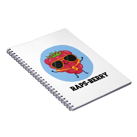Carnet Raps-berry Funny Rapper Raspberry Pun (Côté Droit)