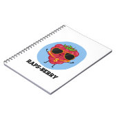 Carnet Raps-berry Funny Rapper Raspberry Pun (Côté gauche)