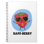 Carnet Raps-berry Funny Rapper Raspberry Pun (Devant)