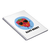 Carnet Raps-berry Rappeur Drôle Pun Pun Raspberry (Côté Droit)