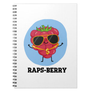 Carnet Raps-berry Rappeur Drôle Pun Pun Raspberry