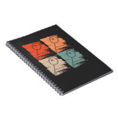Carnet Raquette de badminton Badminton Rétro (Côté Droit)