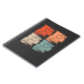 Carnet Raquette de badminton Badminton Rétro (Côté gauche)
