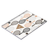 Carnet Raquettes de tennis personnalisées nom d'équipe bl (Côté gauche)