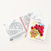 Carnet Raspberries et Almonds Watercolor Custom (Intérieur)