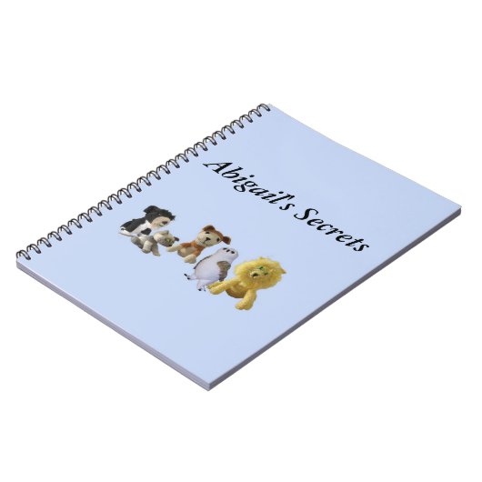 Carnet - Rassemblement d'animaux de jouets (Côté gauche)