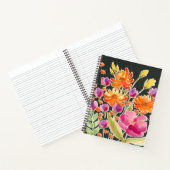 Carnet Rassemblement splendide - Fleurs roses et orange (Intérieur)
