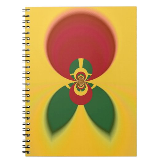 Carnet Rasta Colours Art Abstrait Imprimer (Devant)