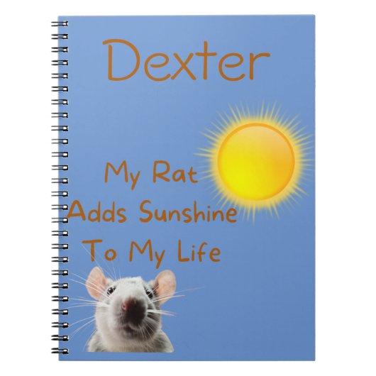 Carnet Rat Lover personnalisé (Devant)
