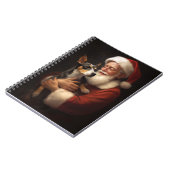 Carnet Rat Terrier Avec Noël Festif Du Père Noël (Côté gauche)