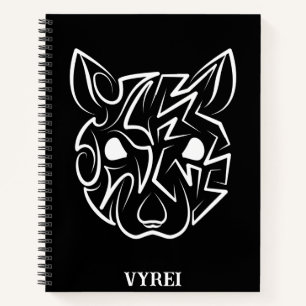 Carnet Rat tribal noir et blanc