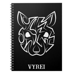 Carnet Rat tribal noir et blanc