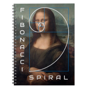 Carnet Ratio or spirale Mona Lisa Fibonacci