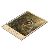 Carnet Raton laveur des bois de l'Est VINTAGE (Côté gauche)
