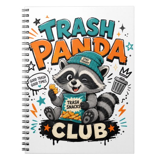 Carnet raton laveur panda (Devant)
