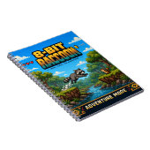 Carnet Raton laveur, Pixel Art Rétro 8 Bits (Côté Droit)