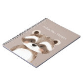 Carnet Raton laveur suis tes rêves (Côté gauche)