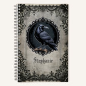 Carnet Raven Notebook – Gothic Dark Academia Gift (Recto)