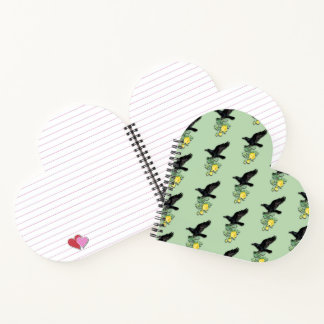 Carnet Raven with Yellow Rose