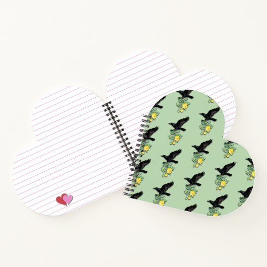 Carnet Raven with Yellow Rose (Intérieur)